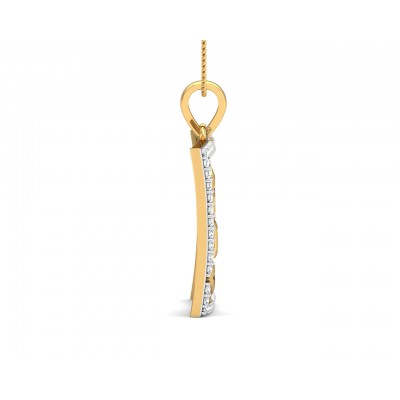 Sabina Diamond Pendant in Gold